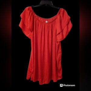 Terra & Sky double layer sleeve peasant blouse